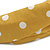 Dusty Yellow and White Polka-Dotted Twisted Fabric Elastic Headband/ Headwrap - view 6