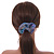 Pack Of 2 Light Chameleon Blue/ Pink Snake Effect Silk Hair Scrunchies - Medium Thickness Hair - view 2
