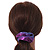 Pack Of 2 Light Chameleon Purple/ Blue/ Pink Snake Effect Silk Hair Scrunchies - Medium Thickness Hair - view 2