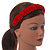 Scarlet Red Velour Fabric Flex HeadBand/ Head Band - view 2