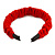 Scarlet Red Velour Fabric Flex HeadBand/ Head Band - view 5