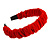 Scarlet Red Velour Fabric Flex HeadBand/ Head Band - view 6
