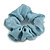Pack Of 3 Pastel Blue/ Cream/ Beige Satin Hair Scrunchies - Medium Thickness Hair - view 5