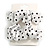 Pack Of 2 White/ Black Polka Dot Silk Hair Scrunchies - Medium Thickness Hair - view 6