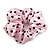 Pack Of 2 Pastel Pink/ Black Polka Dot Silk Hair Scrunchies - Medium Thickness Hair - view 7