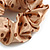 Pack Of 2 Light Caramel/ Brown Polka Dot Silk Hair Scrunchies - Medium Thickness Hair - view 4