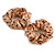 Pack Of 2 Light Caramel/ Brown Polka Dot Silk Hair Scrunchies - Medium Thickness Hair - view 8
