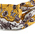 Yellow/ White Floral Twisted Fabric Elastic Headband/ Headwrap - view 5