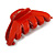 Large Orange Acrylic Hair Claw - 95mm Across - view 4