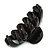 Large Black Acrylic Hair Claw - 95mm Across - view 4