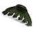 Large Military Green Acrylic Hair Claw - 95mm Across - view 7