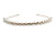 Bridal/ Wedding/ Prom Rose Gold Tone Clear Crystal, Faux White Glass Pearl Tiara Headband - view 5