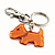 Brown Plastic Scottie Dog Keyring/ Handbag Charm - view 4