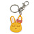 Cute Lettuce Green Plastic Bunny Key-Ring With Crystal Bow - view 5