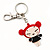 Red Plastic Japanese Girl Handbag Charm Key Chain - view 2