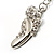 Funky Crystal Foot Key Ring/ Bag Charm (Silver Tone) - view 3