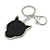Statement Crystal Tiger Keyring/ Bag Charm In Silver Tone - 11cm L - view 6
