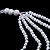 5-Strand Snow White Layered Bead Costume Necklace - view 3