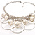 Silver Bib Imitation Pearl Necklace - view 2