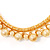 Exquisite Gold Tone Stretch Costume Necklace - view 3