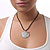 Romantic Kitty Crystal Bead Silver Tone Necklace - view 5