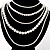 5-Strand Imitation Pearl Costume Necklace
