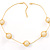 Gold Mesh Imitation Pearl Fashion Necklace - view 6