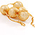 Gold Mesh Imitation Pearl Fashion Necklace - view 4