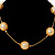 Gold Mesh Imitation Pearl Fashion Necklace - view 8