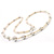 Long Silver-Tone Station Imitation Pearl Necklace - view 5