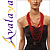 Hot Red Multi-Stranded Beaded Costume Necklace - view 6