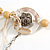 Romantic Long Multi Wooden & Metal Beads Silver Tone Chain Fashion Necklace  - view 5