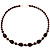 Chocolate Wooden&Plastic Long Beaded Costume Necklace - view 2