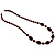 Chocolate Wooden&Plastic Long Beaded Costume Necklace - view 4