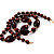Chocolate Wooden&Plastic Long Beaded Costume Necklace - view 5