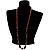 Chocolate Wooden&Plastic Long Beaded Costume Necklace - view 6