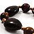 Olive Wooden&Plastic Long Beaded Costume Necklace - view 4