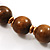 Olive Wooden&Plastic Long Beaded Costume Necklace - view 8