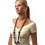 Olive Wooden&Plastic Long Beaded Costume Necklace - view 7