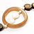 Boho Two Strand Bead Light Cream Fashion Necklace - view 5
