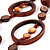 Boho Two Strand Bead Brown Fashion Necklace - view 3