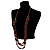 Long Multi Strand Wooden Bead Necklace - view 6