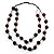 Wood Bead Double Strand Cord Necklace - view 8