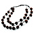 Wood Bead Double Strand Cord Necklace - view 2