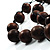 Wood Bead Double Strand Cord Necklace - view 4