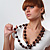 Wood Bead Double Strand Cord Necklace - view 7