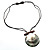 Jumbo Round Mother of Pearl Cord Pendant - view 8