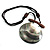 Jumbo Round Mother of Pearl Cord Pendant - view 5
