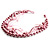 7-Tier Simulated Pearl & Pink Sparkle Cord Necklace - view 2