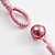 7-Tier Simulated Pearl & Pink Sparkle Cord Necklace - view 4